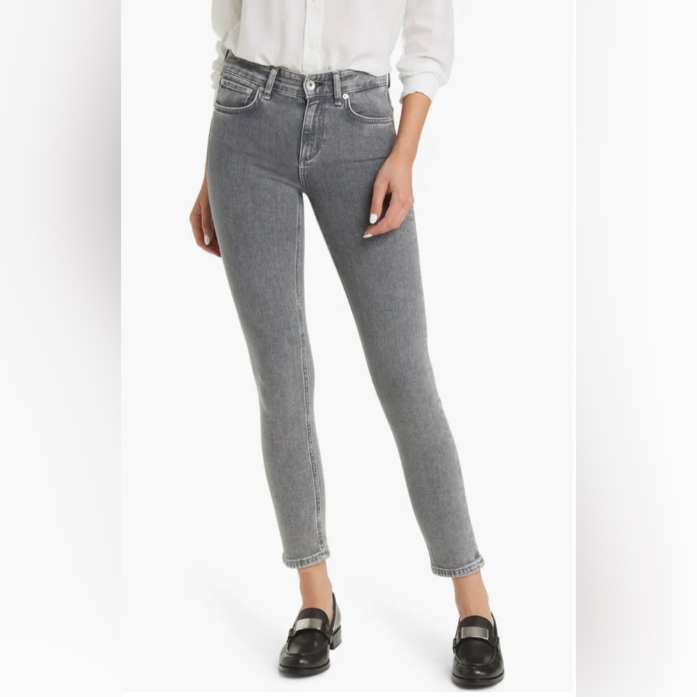 NWT Faded Grey Rag and Bone Cate Ankle Skinny Jeans